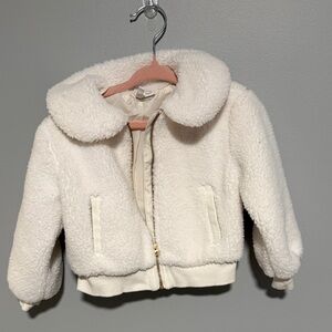 Janie and Jack Cream Puffer Jacket